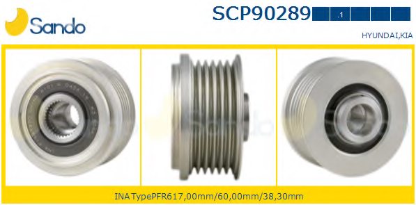 SANDO SCP90289.1 Pulley, alternator